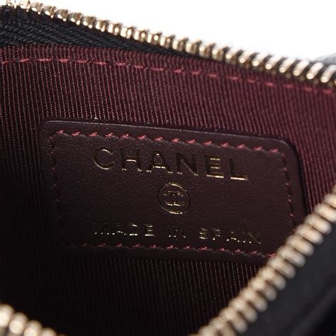 channel card holder|chanel card holder zip around.